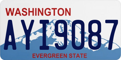 WA license plate AYI9087