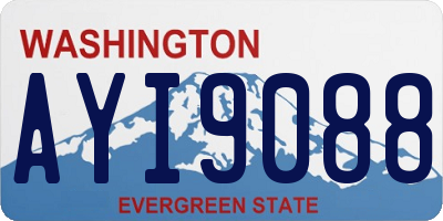 WA license plate AYI9088