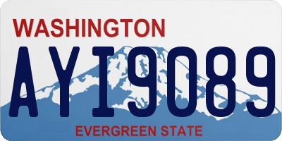 WA license plate AYI9089