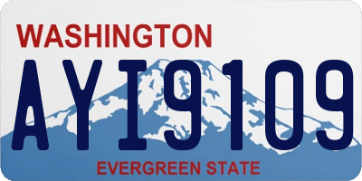 WA license plate AYI9109