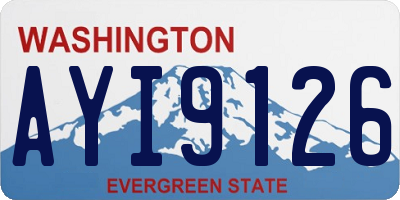 WA license plate AYI9126