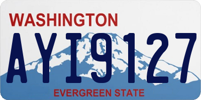 WA license plate AYI9127