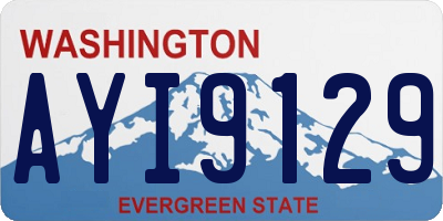WA license plate AYI9129