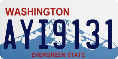 WA license plate AYI9131