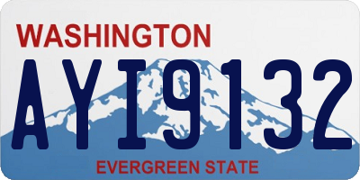 WA license plate AYI9132