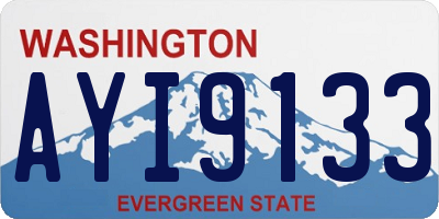 WA license plate AYI9133