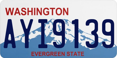 WA license plate AYI9139