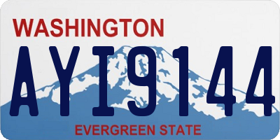 WA license plate AYI9144