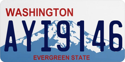 WA license plate AYI9146