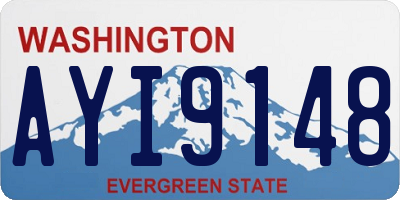 WA license plate AYI9148