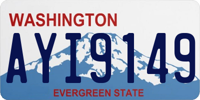 WA license plate AYI9149