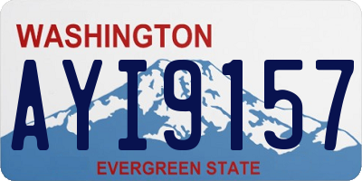 WA license plate AYI9157