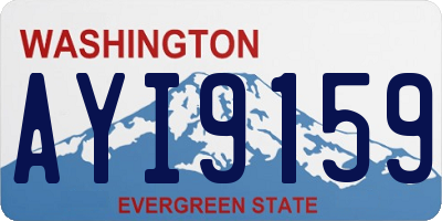 WA license plate AYI9159
