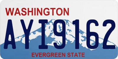 WA license plate AYI9162