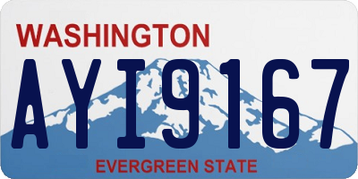 WA license plate AYI9167