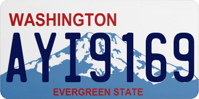 WA license plate AYI9169