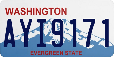WA license plate AYI9171
