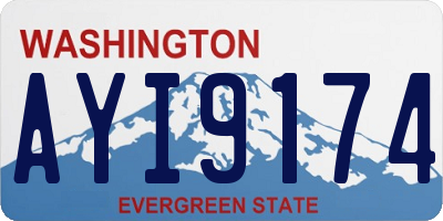 WA license plate AYI9174