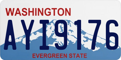 WA license plate AYI9176