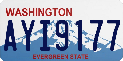 WA license plate AYI9177