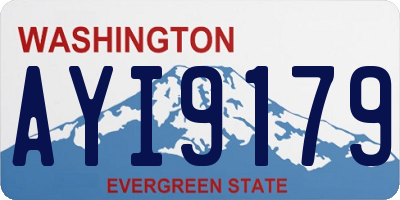 WA license plate AYI9179