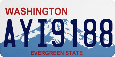 WA license plate AYI9188