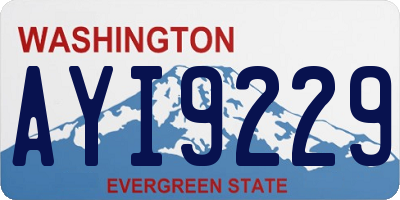 WA license plate AYI9229