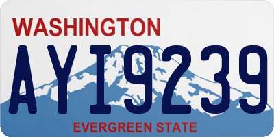 WA license plate AYI9239