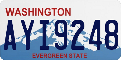 WA license plate AYI9248