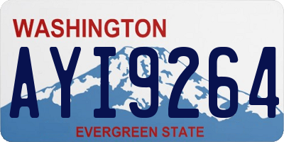 WA license plate AYI9264