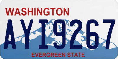 WA license plate AYI9267