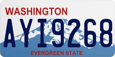 WA license plate AYI9268