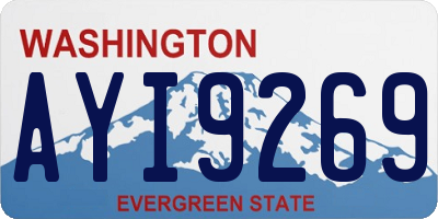 WA license plate AYI9269