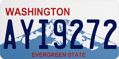 WA license plate AYI9272