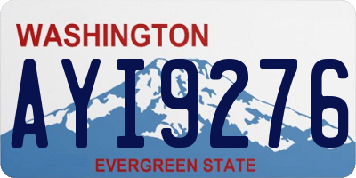 WA license plate AYI9276