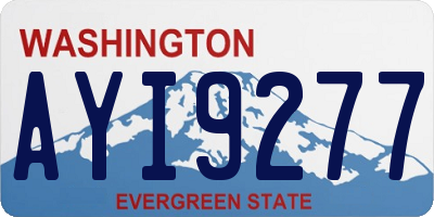 WA license plate AYI9277