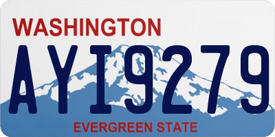WA license plate AYI9279
