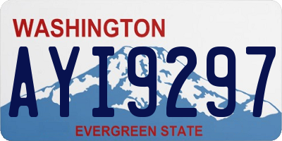 WA license plate AYI9297