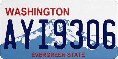 WA license plate AYI9306