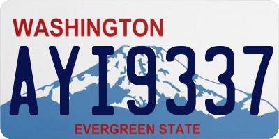 WA license plate AYI9337