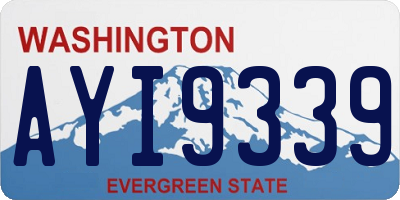 WA license plate AYI9339