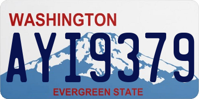 WA license plate AYI9379