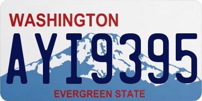 WA license plate AYI9395