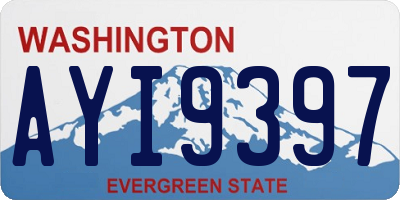WA license plate AYI9397