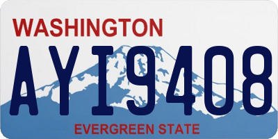 WA license plate AYI9408