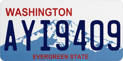 WA license plate AYI9409