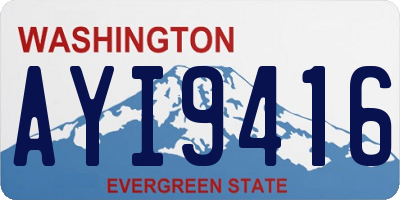 WA license plate AYI9416