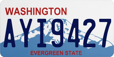 WA license plate AYI9427