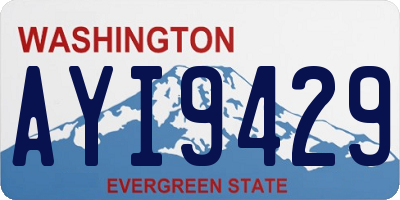 WA license plate AYI9429