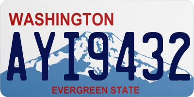 WA license plate AYI9432